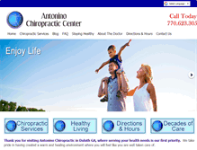 Tablet Screenshot of antoninochiropractic.com